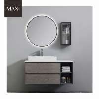 Hot sale wall mounted single sink cabinet bathroom vanity