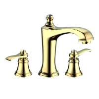 Two Handle Widespread Bathroom Sink Faucet with overflow and Faucet Supply Hoses