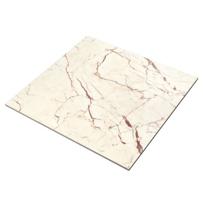 Goodone Glossy Marble Look Light Yellow Chinese Modern Polished Porcelain Toilet Flooring Tiles